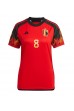 België Youri Tielemans #8 Voetbaltruitje Thuis tenue Dames WK 2022 Korte Mouw